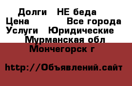 Долги - НЕ беда ! › Цена ­ 1 000 - Все города Услуги » Юридические   . Мурманская обл.,Мончегорск г.